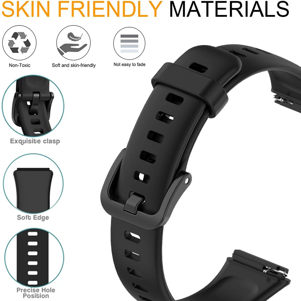 Replacement Strap For Huawei Band 6/7 Strap Silicone Watch Strap For Huawei Band 7 Strap For Huawei Watch Band 6 Bracelet