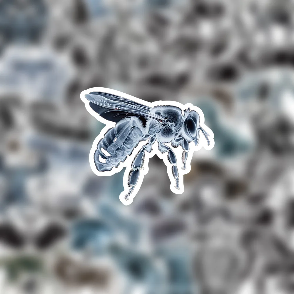 

10/54PCS Black and White X-ray Skeleton Graffiti Stickers Exquisite Sticker for Computer Notebook Stationery DIY Toys Secret