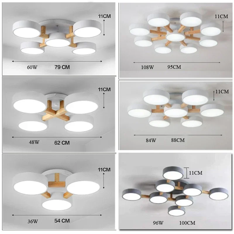 Lampu gantung gaya Nordic, lampu LED kayu padat lampu langit-langit kamar tidur lampu ruang tamu lampu gantung langit-langit villa langsung dari pabrik