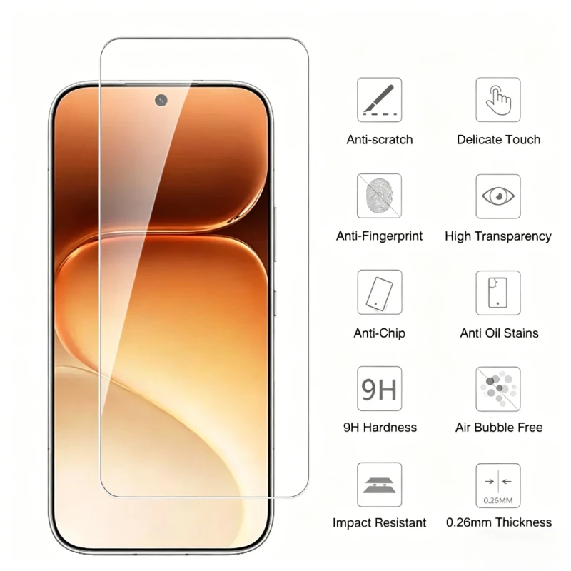 5Pcs Glass for HONOR 600 Pro Glass Tempered Glass Cover on Honor600 Screen Unlock Protective Film Honor600Pro 5G Global 6.57inch