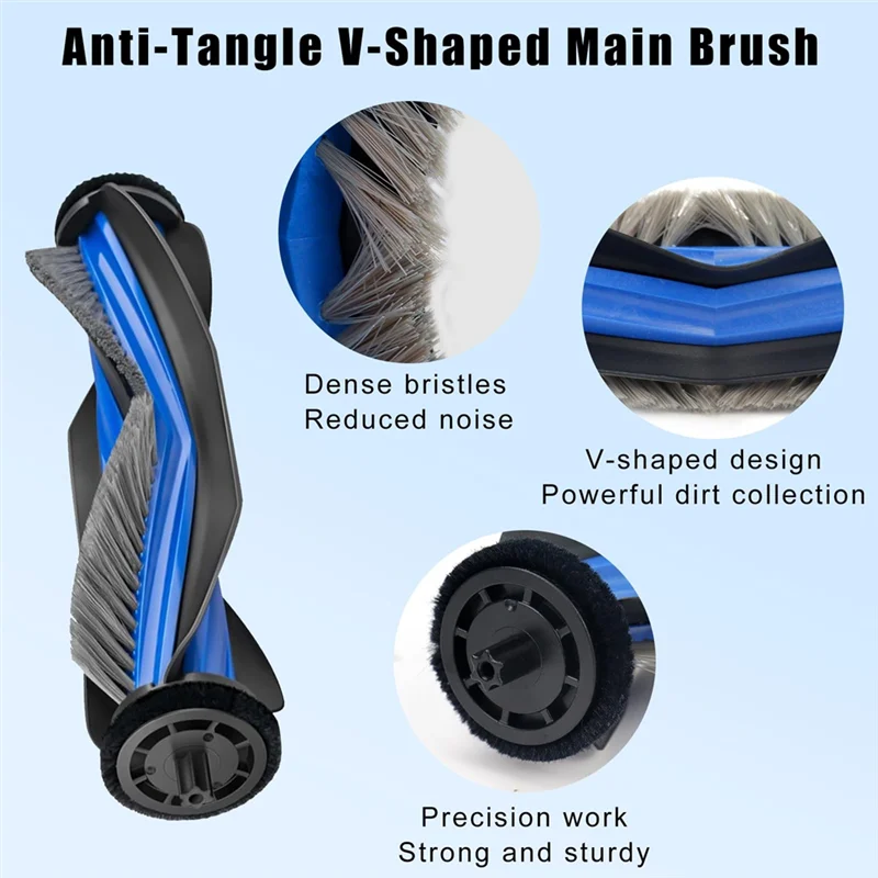 【CÓDIGO】 Piezas de repuesto, cepillo principal de repuesto, filtro Hepa, rodillo, fregona, bolsa de polvo para accesorios Ecovacs X9 Pro Omni