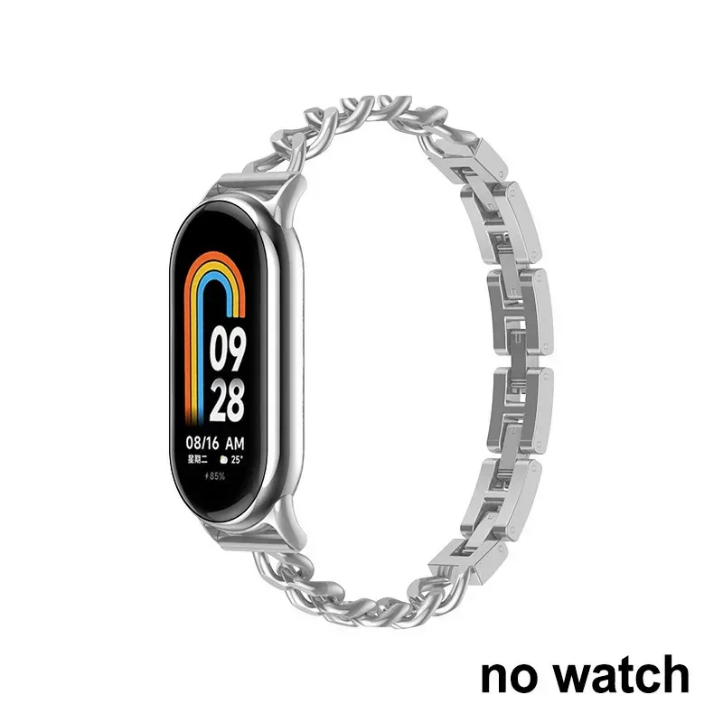 Mode armband riem voor Mi Band 10 metalen hand catary voor Xiaomi Mi Band 9 8 vrouwen Smart Watch vervangende accessoires