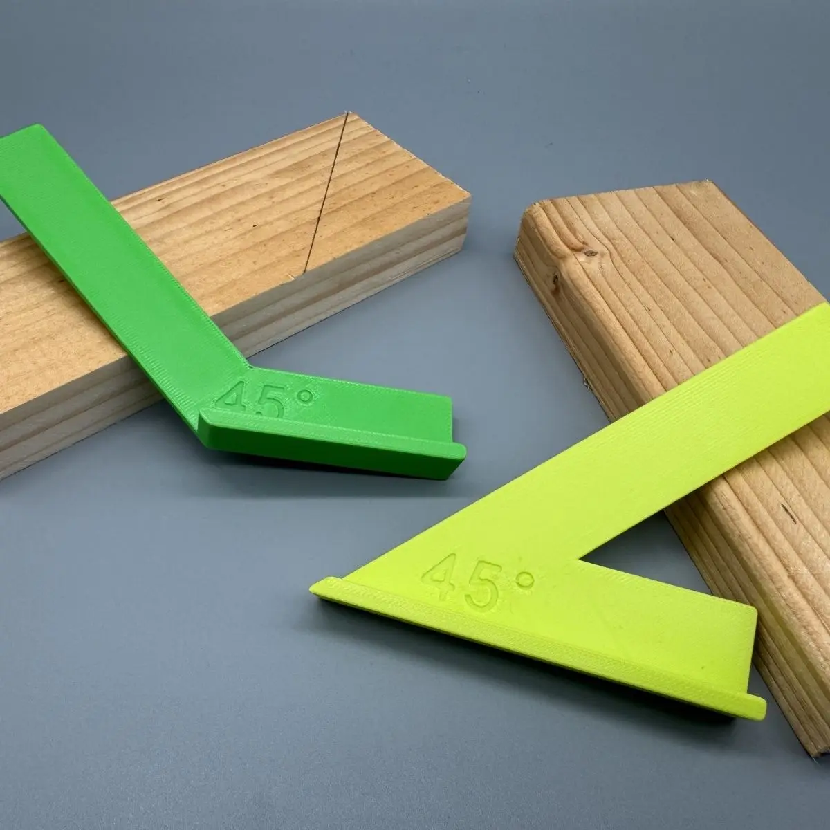 3D Printed 45° 90° Woodworking Ruler Triangle Square High Precision Scribing Miter Gauge Layout Measuring Tool School Stationery