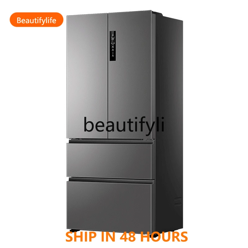 

French double door multi-door first-level frequency conversion frost-free large-capacity refrigerator for home use A