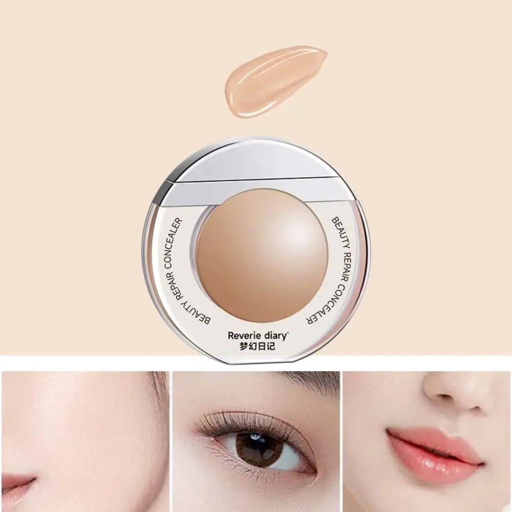 Crema de base correctora resistente al agua, cubierta de marcas de acné, corrector de ojeras de larga duración, embellecer el tono de la piel, hidrata las manchas