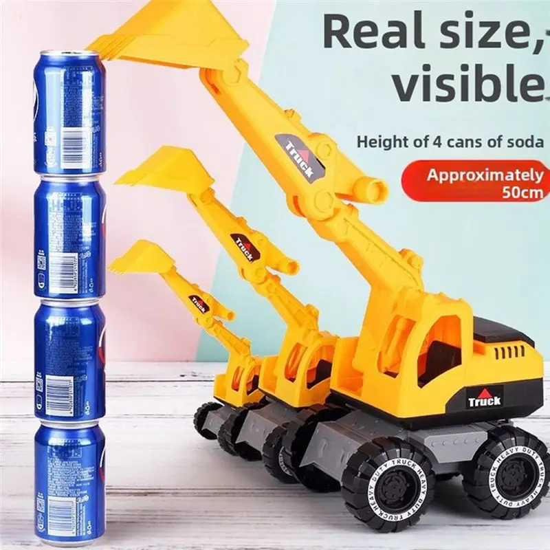 CYGJ-Large Size Engineering Vehicle Set For Children Inertial Soil Excavator Anti-Colion Sand Loading Unloading
