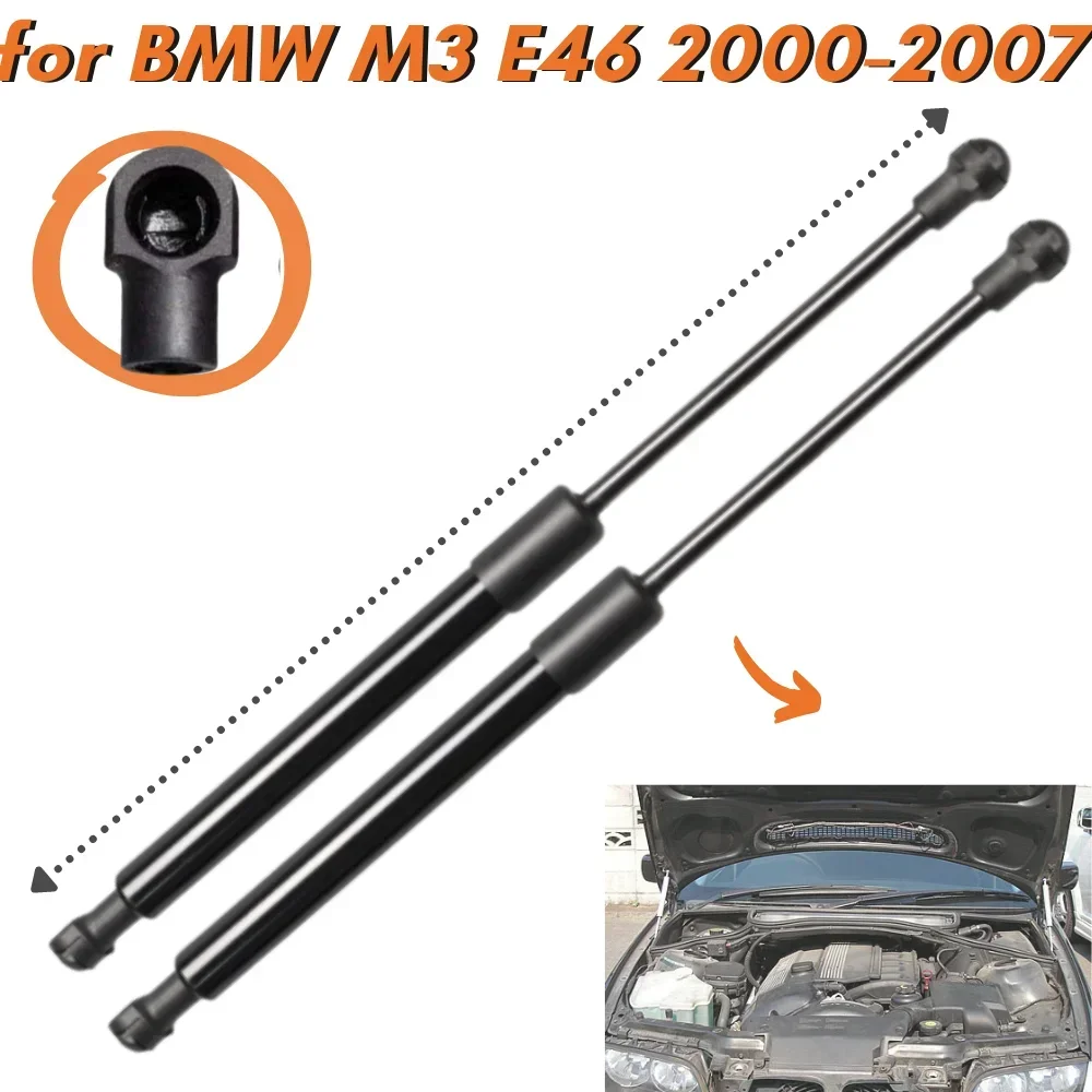 

Qty(2) Hood Struts for BMW E46 323Ci 323i 325i 328i 330Ci 51238202688 Front Bonnet Gas Springs Lift Supports Shock Absorbers