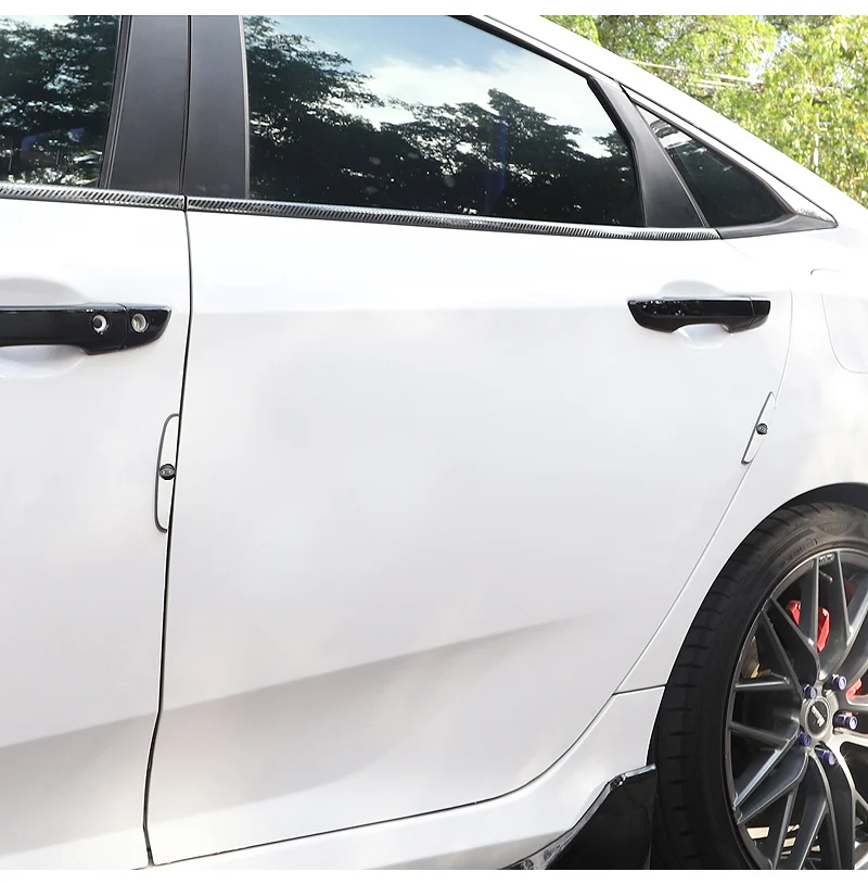 4 قطعة المطاط المضادة للتصادم قطاع باب السيارة مرآة الرؤية الخلفية حامي ملصقات لكيا سبورتاج Ceed ريو نيرو ستينغر Sonet أوبتيما