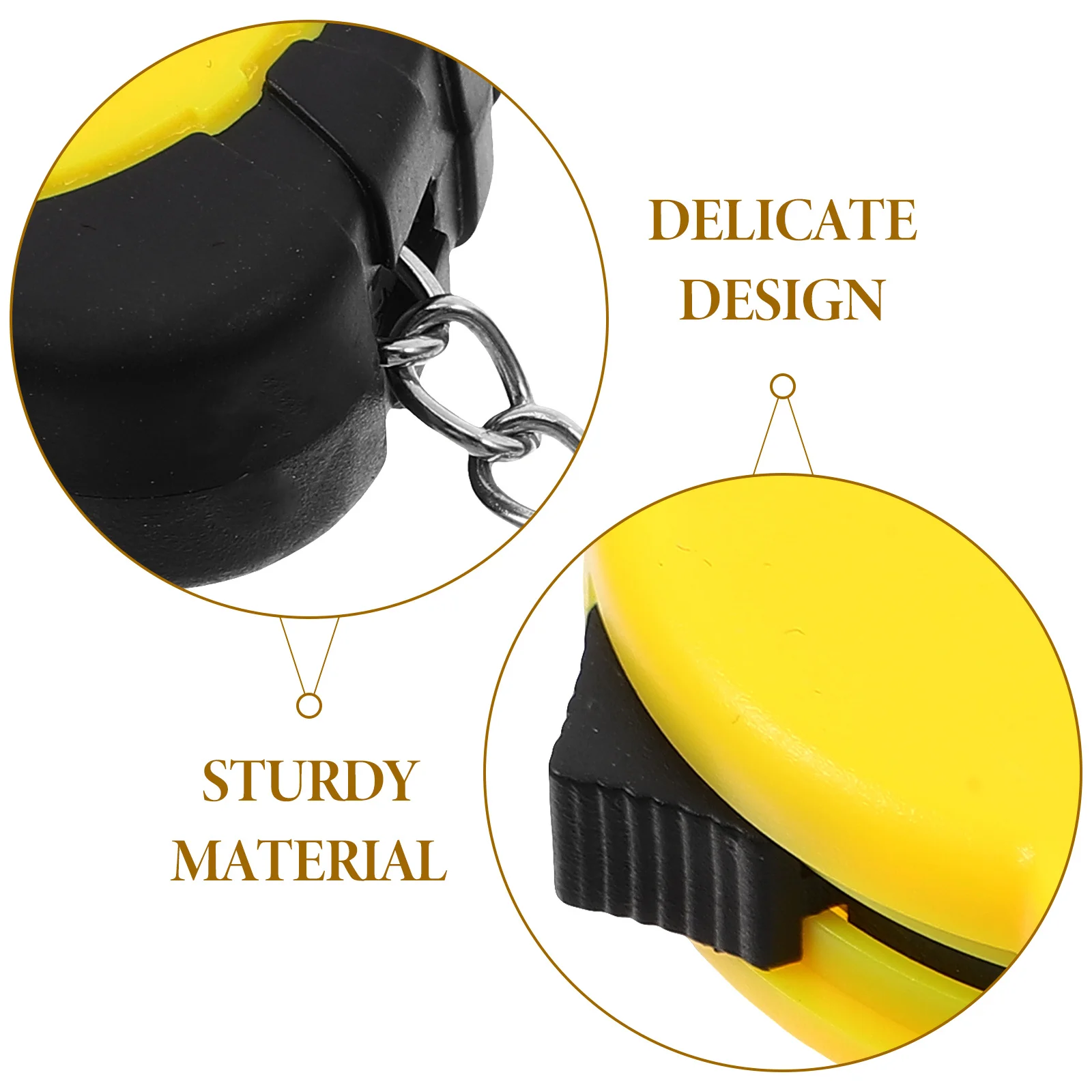 

12Pcs Steel Tape Measure Retractable Keychain Bright Color Durable ABS Versatile Measurement Tool Mini Tape Measure