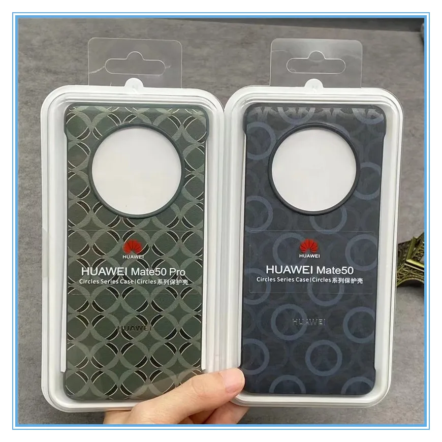 حافظة هواوي ميت 50 برو سيركلز الأصلية من جلد البولي يوريثان غطاء خلفي حافظة واقية لهاتف Mate50 Pro #1