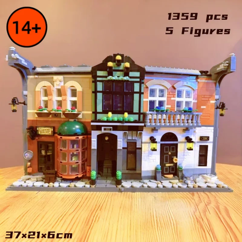 

Новый набор для сборки Book Nook (1364 детали), модель 10351, креативный конструктор, коллекционная модель, игрушка, украшение для дома, подарок для детей, мальчиков и подростков