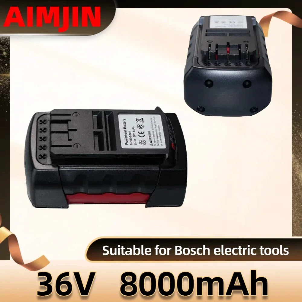 Li-ion Replacement Cordless Power Tools Battery 36V 8000mAh for Bosch 8.0A BAT810 BAT840 2607336173 D70771 GBH 36V-LI 36VF-LI