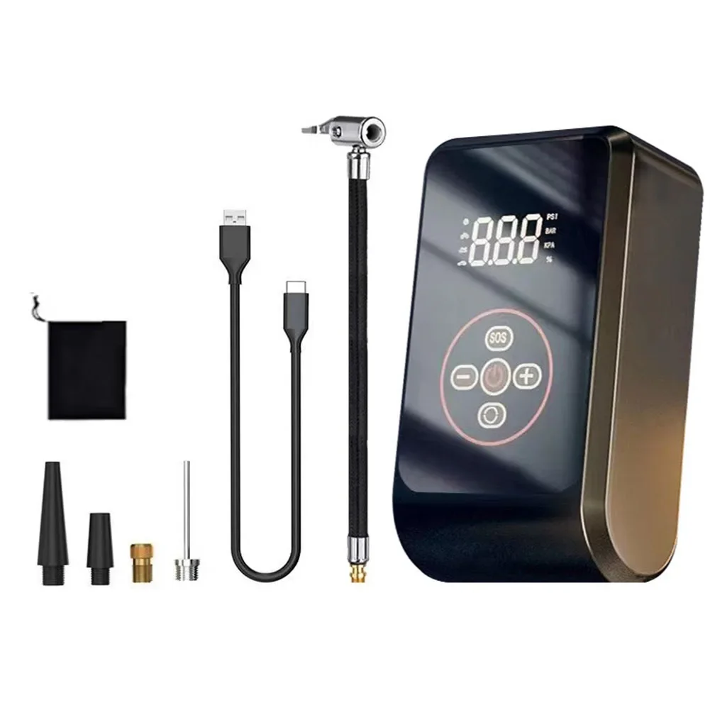 

Новейшая распродажа, беспроводной автомобильный воздушный насос из АБС-пластика, портативный мощный электрический насос для шин, сменные автомобильные аксессуары высокого давления