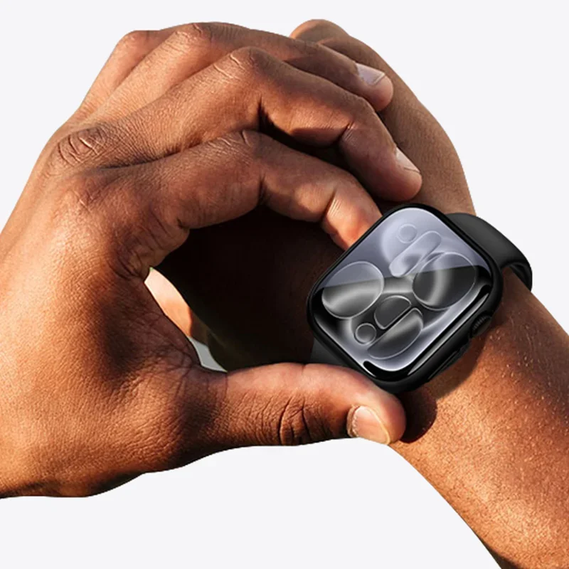 الزجاج المقسى + غطاء لساعة أبل 46 مللي متر 42 مللي متر 45 مللي متر 41 مللي متر 44 مللي متر 40 واقي للشاشة اكسسوارات ساعة أبل S11 10 9 6 SE 7 8