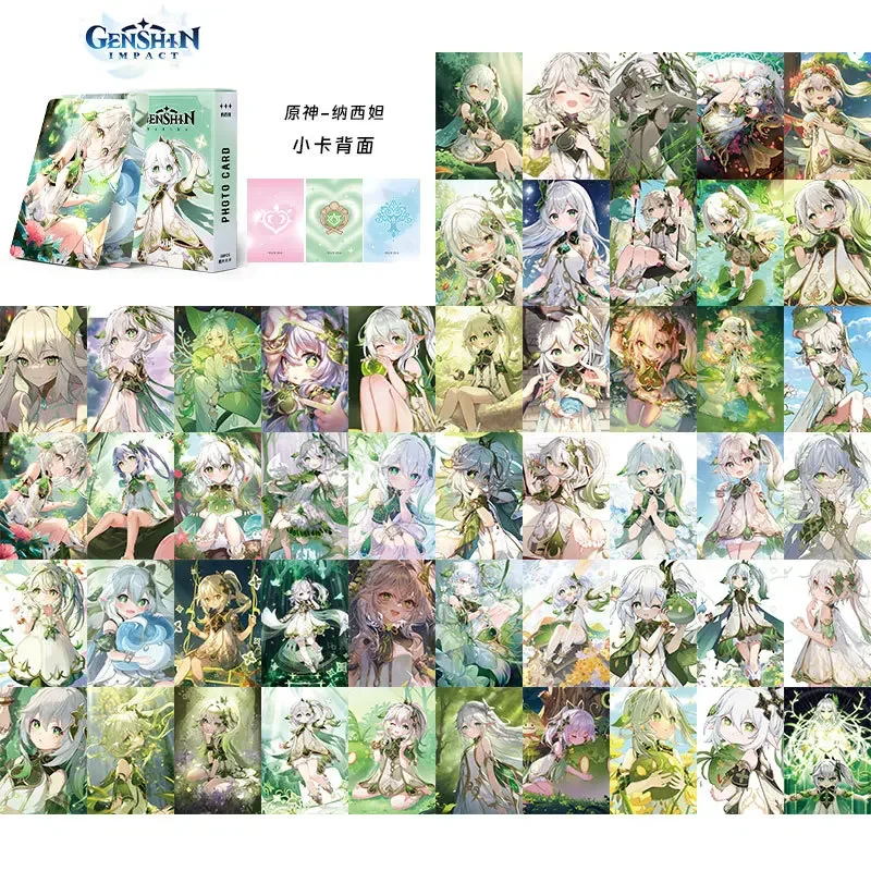 50pcs  in Box Animation Card Game Character Series Collection Genshin Cards