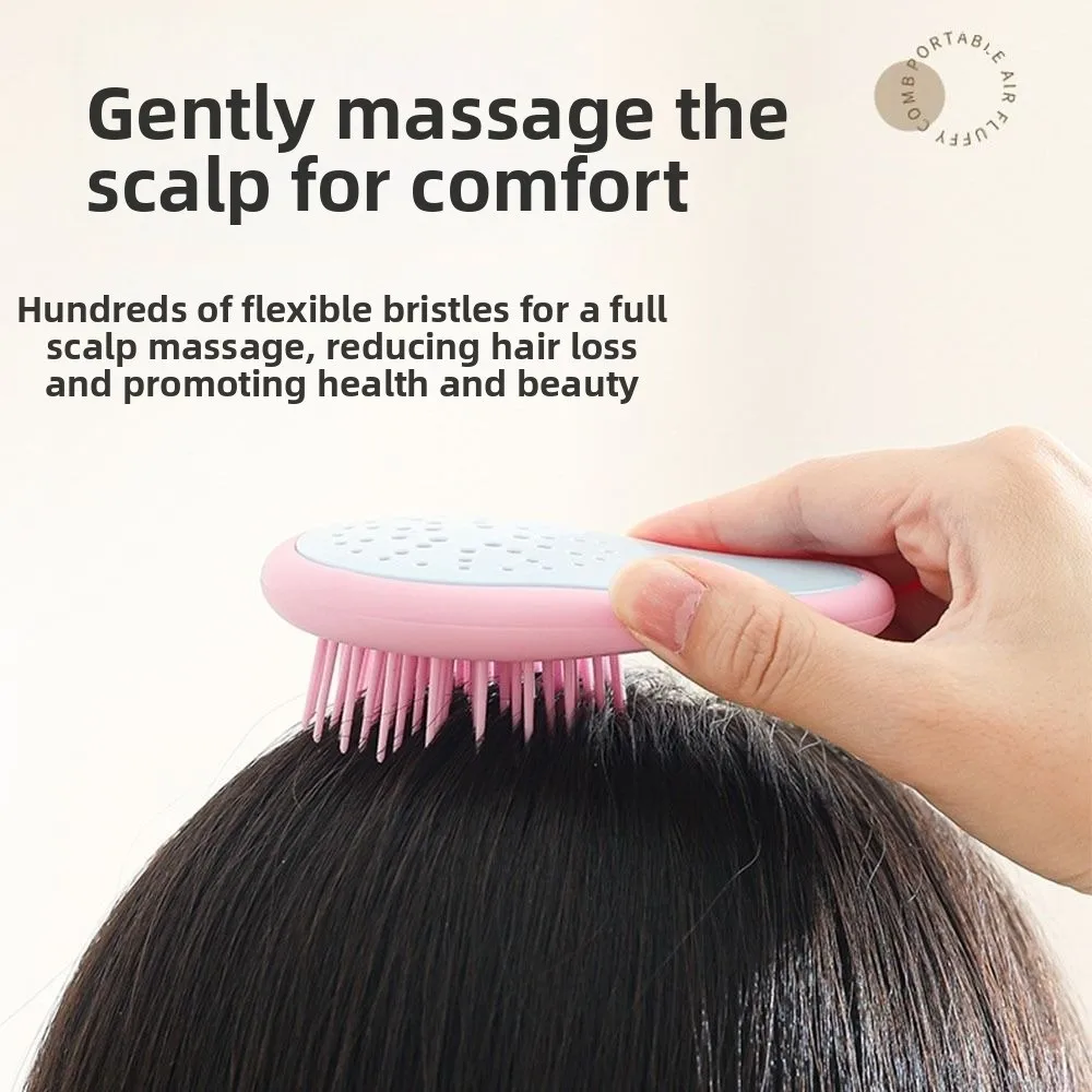 Portable Mini Massage Comb With Ventilation Holes Dry and Wet Use Head Scalp Massage Combs Straight Hair Comb Hair Styling Tool