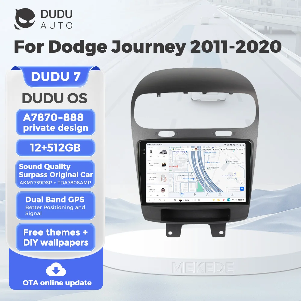 DUDU7 4G LTE WIFI Android Intelligent Systems Multimedia Audio Player For Dodge Journey JC 2011-2020