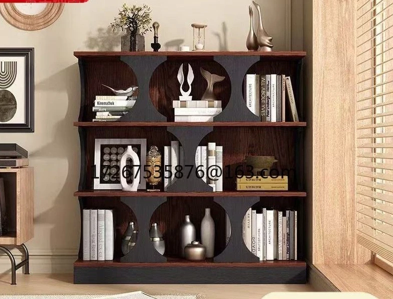 

Французский ретро-шкаф для книг, антикварный витринный шкаф для гостиной, полка для спальни, тумба для прихожей, напольный книжный стеллаж из массива дерева