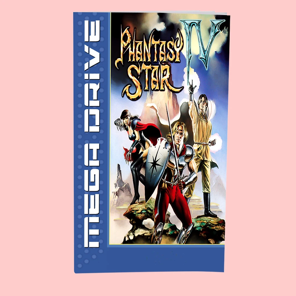 Phantasy Star 4 EUR Version Game Card Box Handbuch für 16-Bit-Sega MD MegaDrive Genesis-Konsolen