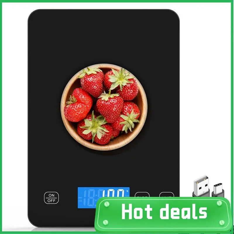 AC62-Food Scales 33Lb/15Kg Digital Kitchen Scale Grams And Ounces For Cooking Baking Rechargeable Electronic Scale