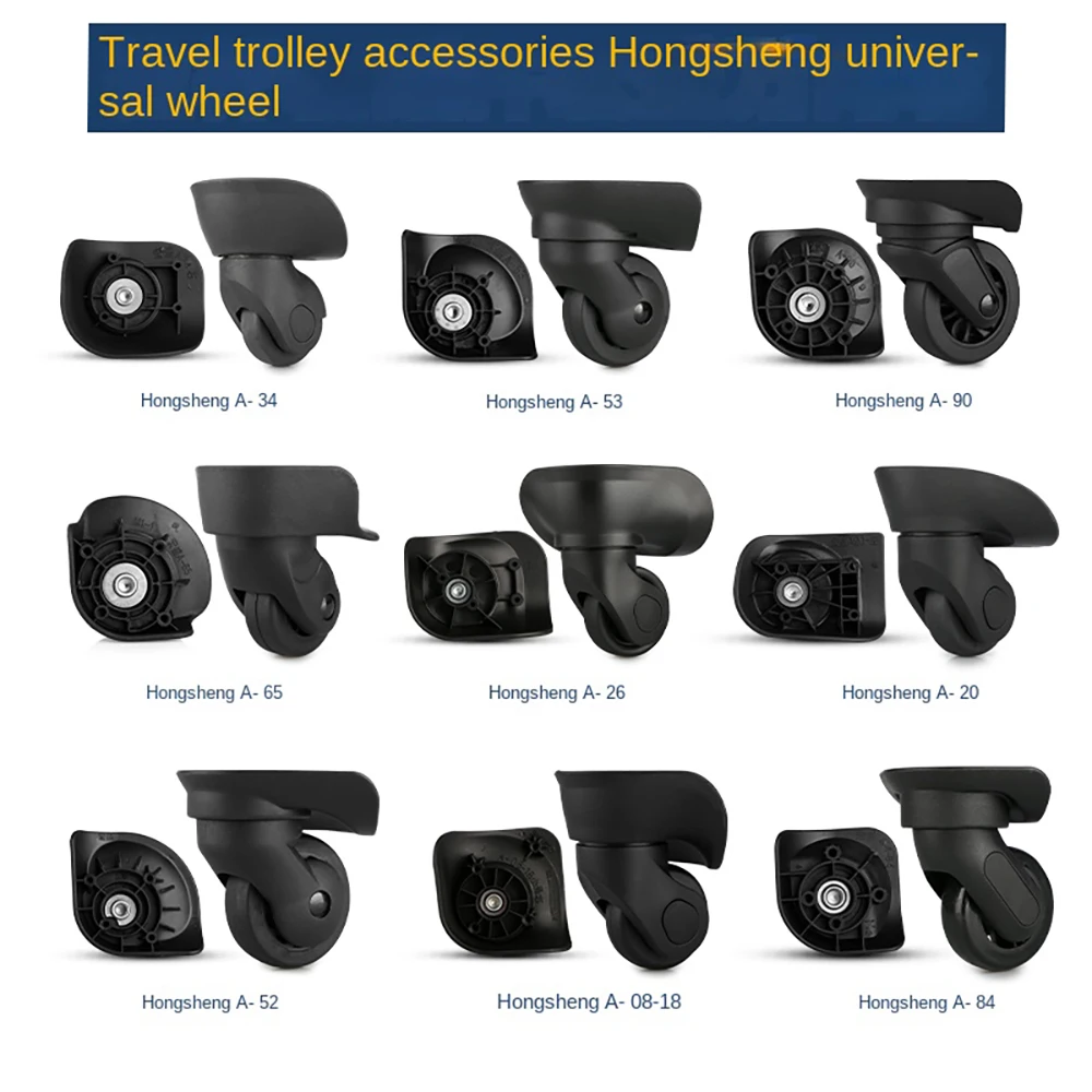 Hongsheng Luggage Compartment Wheel Trolley Box Universal Wheel Accessories Travel Silent Skid Caster Repair and Replacement