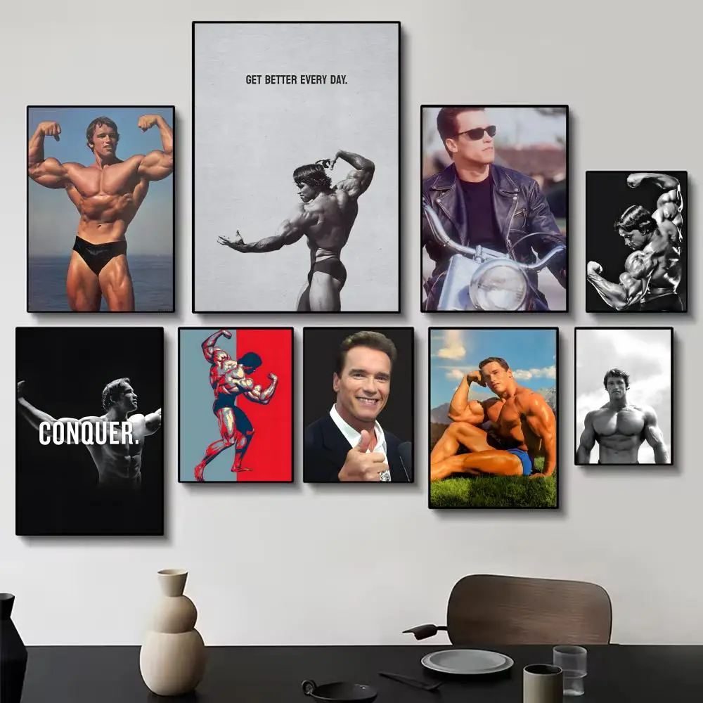 Affiche murale Mighty Arnold Schwarzenegger-s, peinture artistique pour salon, cadeaux pour la maison, décoration murale