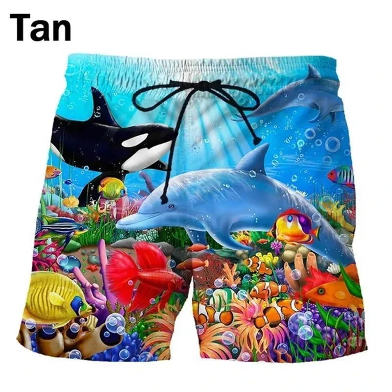 Delphin 3D-Druck kurze Hosen Herren Street Fashion Hip-Hop lustige Strands horts Ropa Hombre Herren Badehose Sportswear Eis Shorts