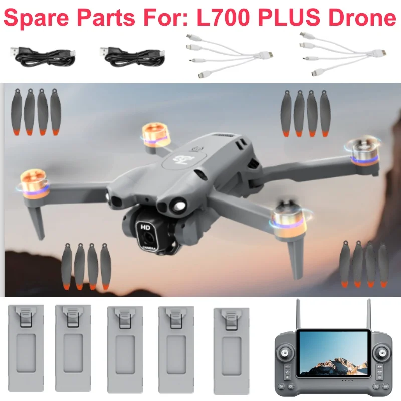 L700 PLUS Brushless Optical Flow Remote Control RC Drone Quadcopter Parts Accessroies 3.7V 1300mAh Battery Blade Controller