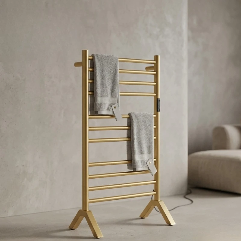 304 Stainless Steel Thermal Towel Rack Easy Cleaning Durable Electric Heated Towel Rail Multilayered Bathroom Hardware Household