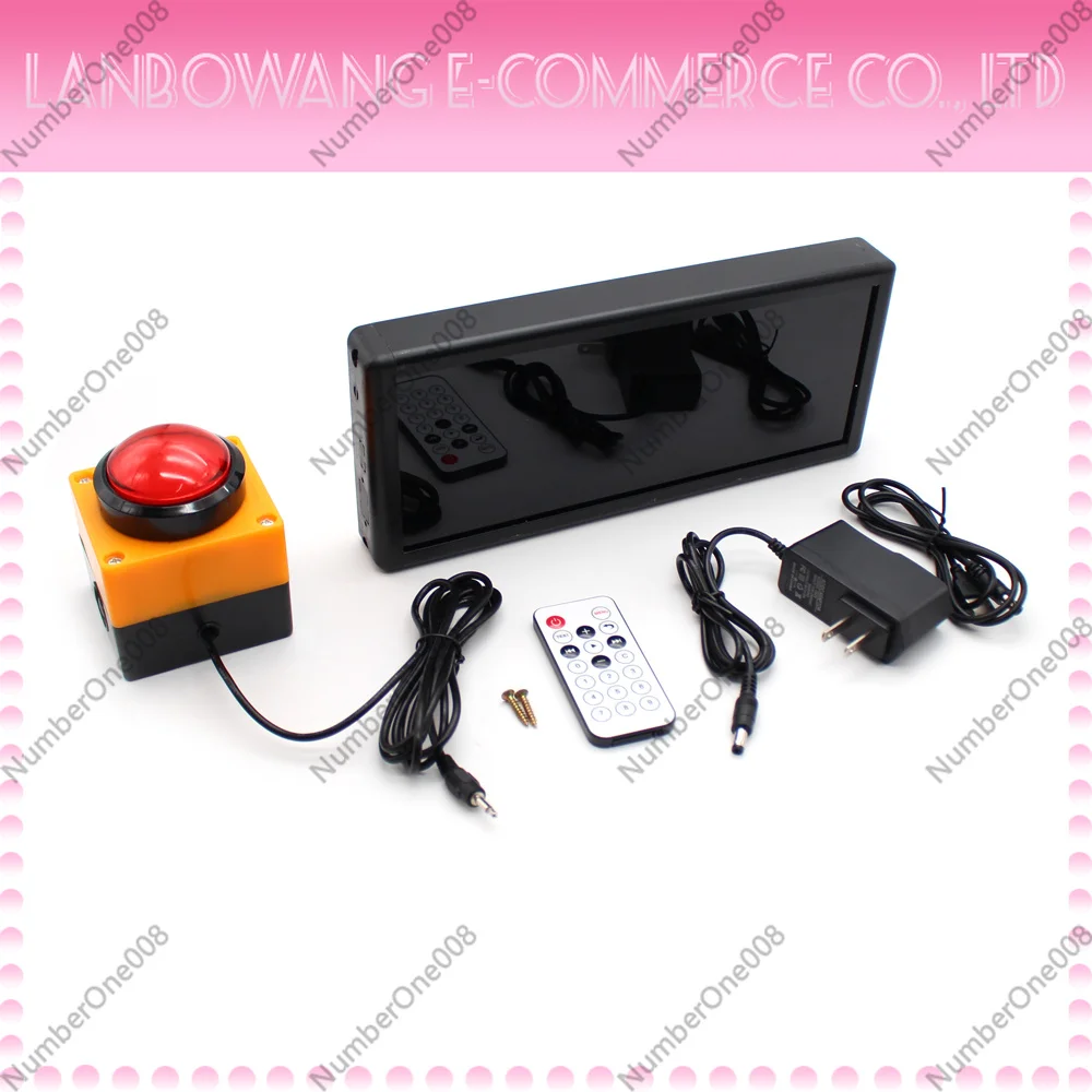 Digital Display Competition Timer Countdown Stopwatch Counter 2.3 Inch 4-Digit Training Speech Timing Equipment + Remote Control