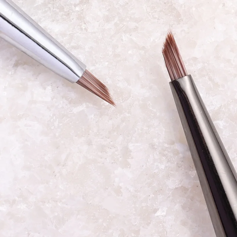 1/2 قطعة فرشاة الثلاثي مسمار فرشاة فنية اللوحة قلم رسم جل أكريليك UV تمديد فرشاة مسمار لتقوم بها بنفسك أدوات مانيكير #4