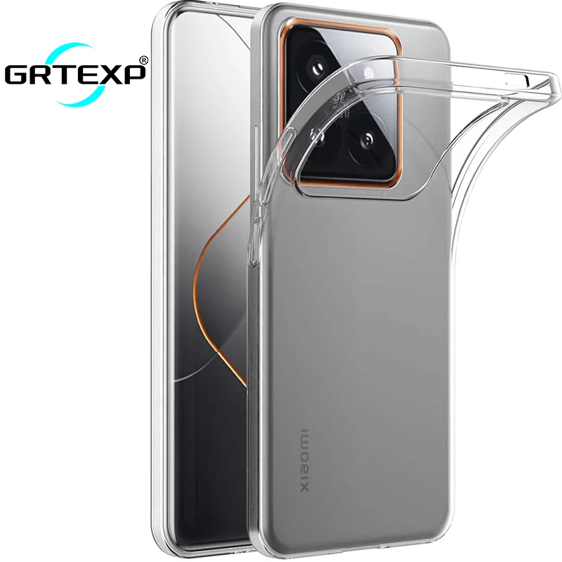 Silicone Soft Ultra Thin Case For Xiaomi Mi 13 13T 14 Pro Clear Transparent Slim Shell For Xiaomi 13 T 14Pro Back Cover Coque