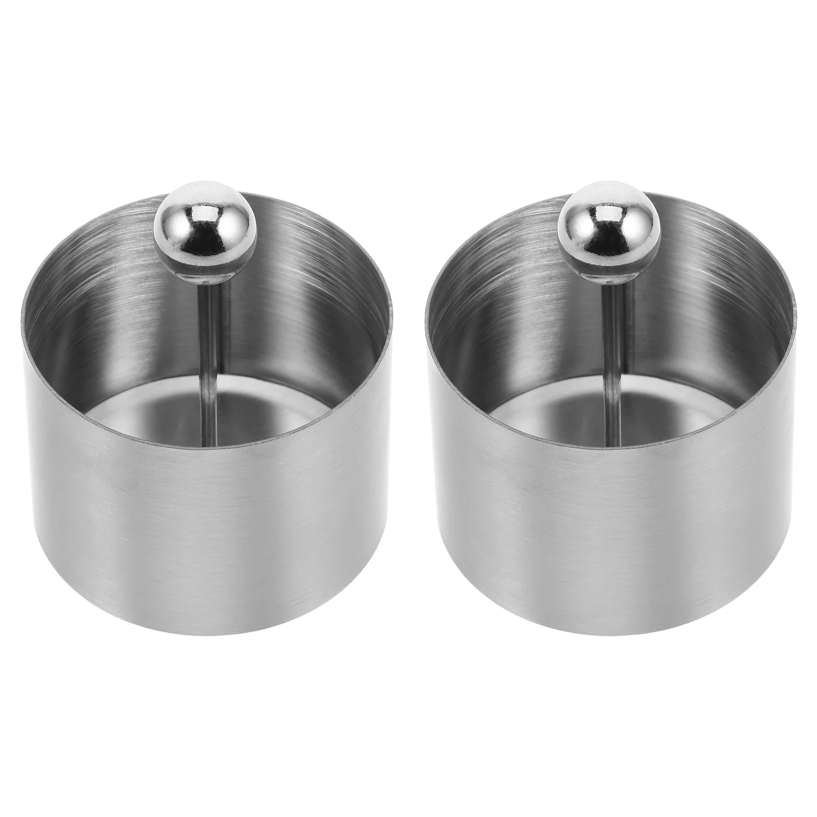 

2Pcs Round Shaped Onigiri Maker Mold Stainless Steel Cold Dish Setting Tools Professional Kitchen Gadget for Desserts and Mousse