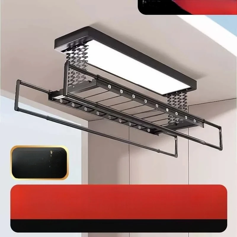 Invisible full-screen balcony home fully automatic lifting quilt drying electric ultra-thin clothes dryer