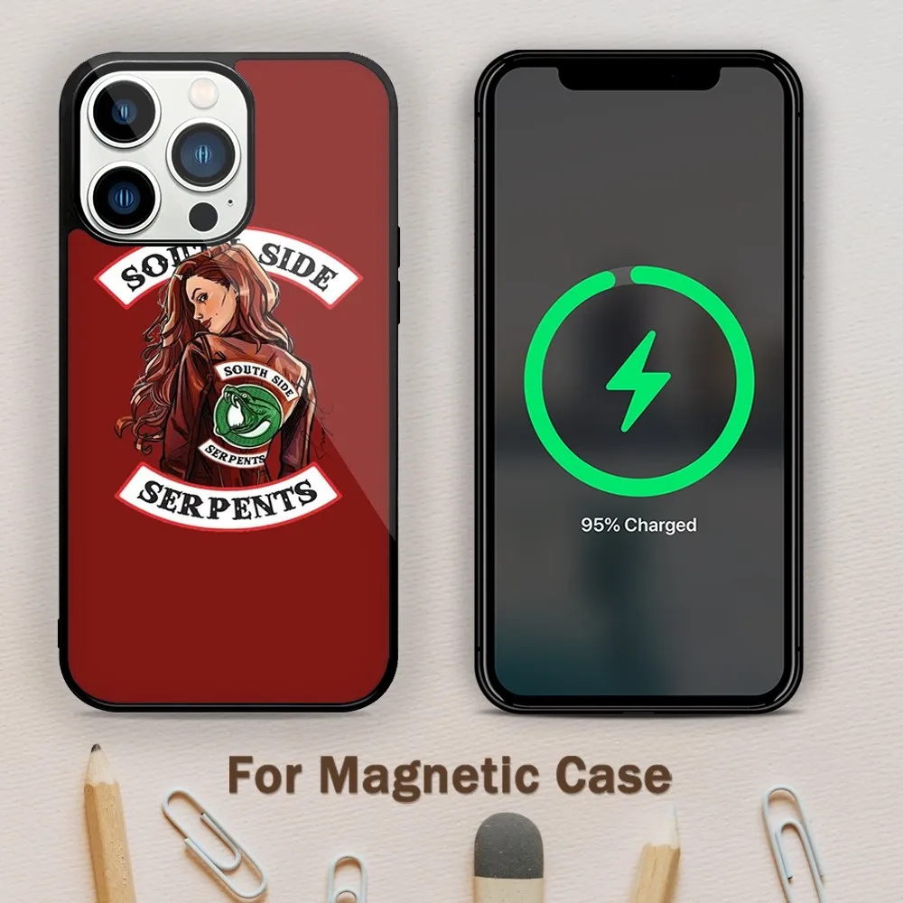 Riverdale TV Show southside Phone Case For Magnetic Attraction iPhone 11 12 13 14 15 Mini Pro XS Max X S Plus XR Shell