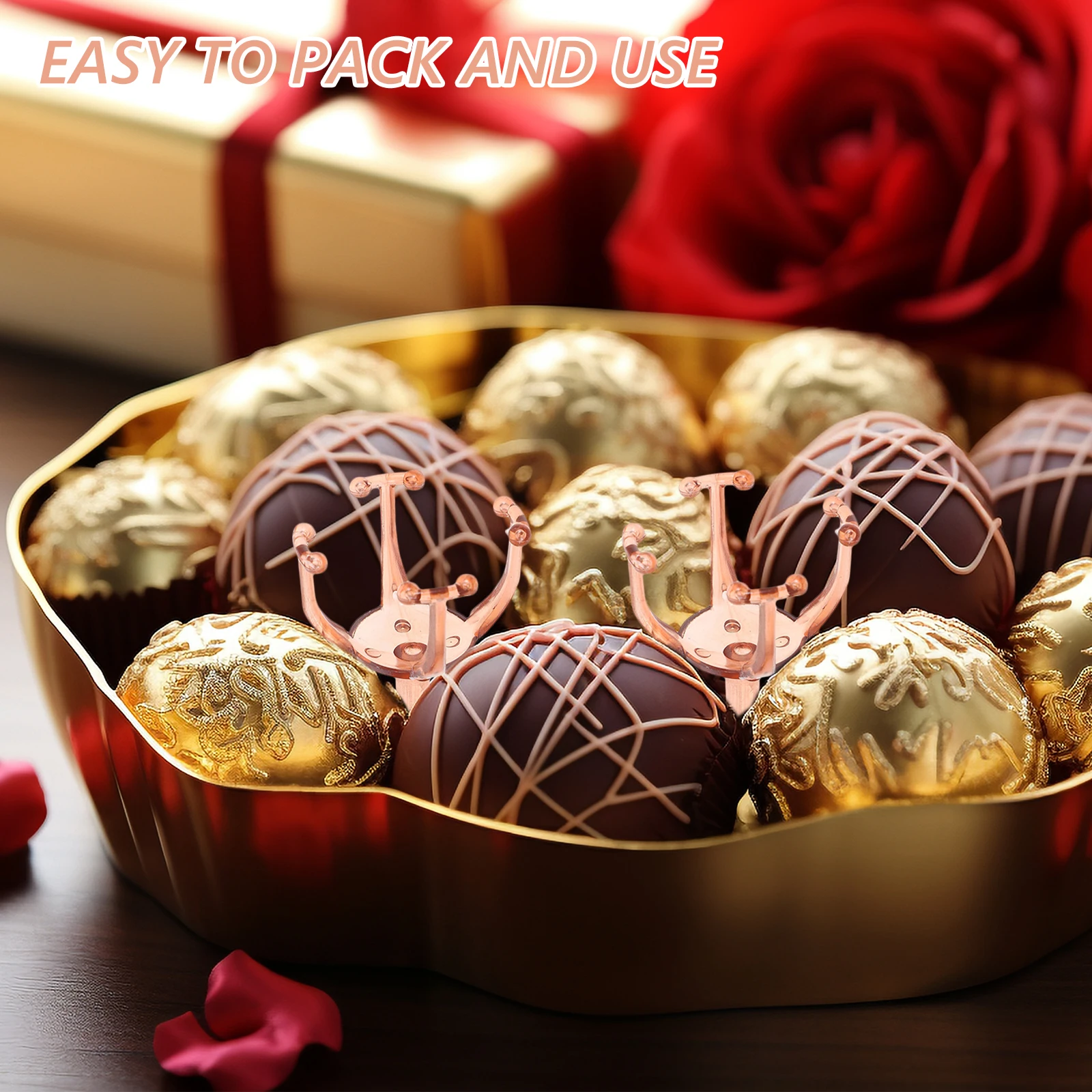 

50 Pcs Candy Chocolate Bouquet Holder for Ball Finished Product Packaging Fixing Cup