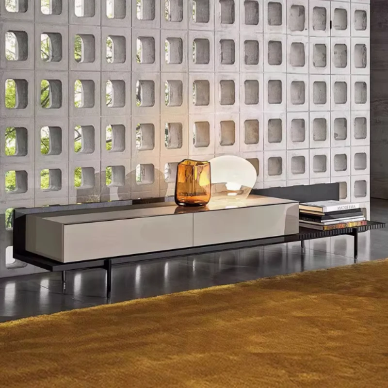 240 ซม.ทีวี Nordic แคบ Organizer วอลนัทสีดําตู้ทีวี Universal Designer Fernsehen Tisch เฟอร์นิเจอร์บ้าน