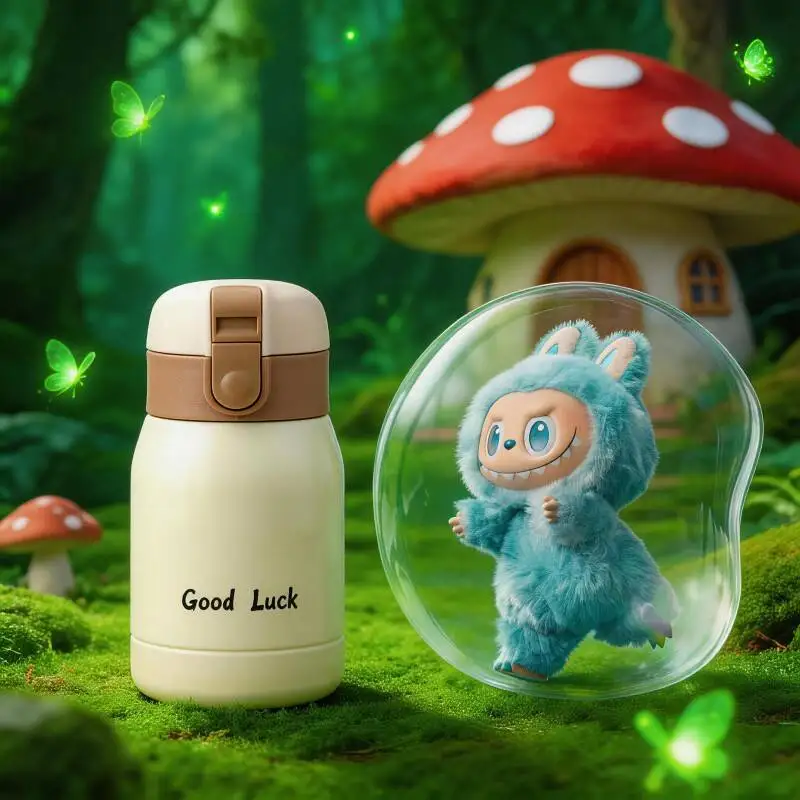 

POP MART THE MONSTERS Forward High Energy Series LABUBU Doll Summer Insulated Cup Cold Keeping Vacuum Flask Hot Day