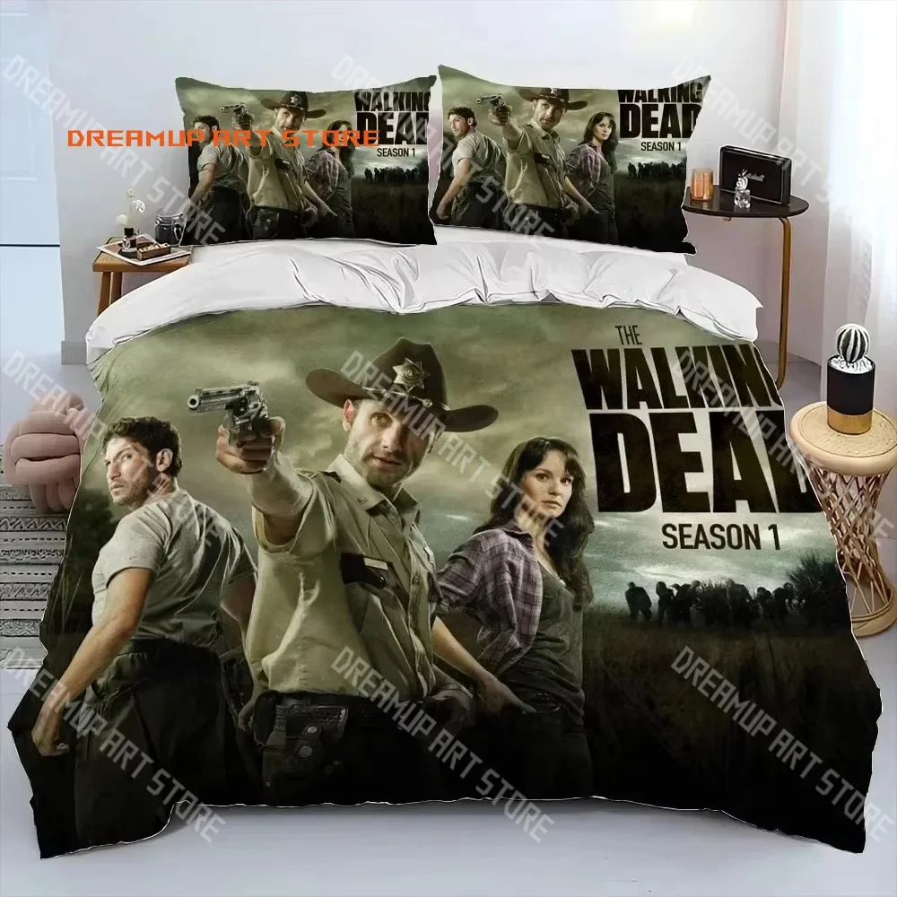 2026 3D Print Walking Dead Bedding Set Single Twin Full Queen King Size Bed Set Adult Kid Bedroom Duvetcover Set