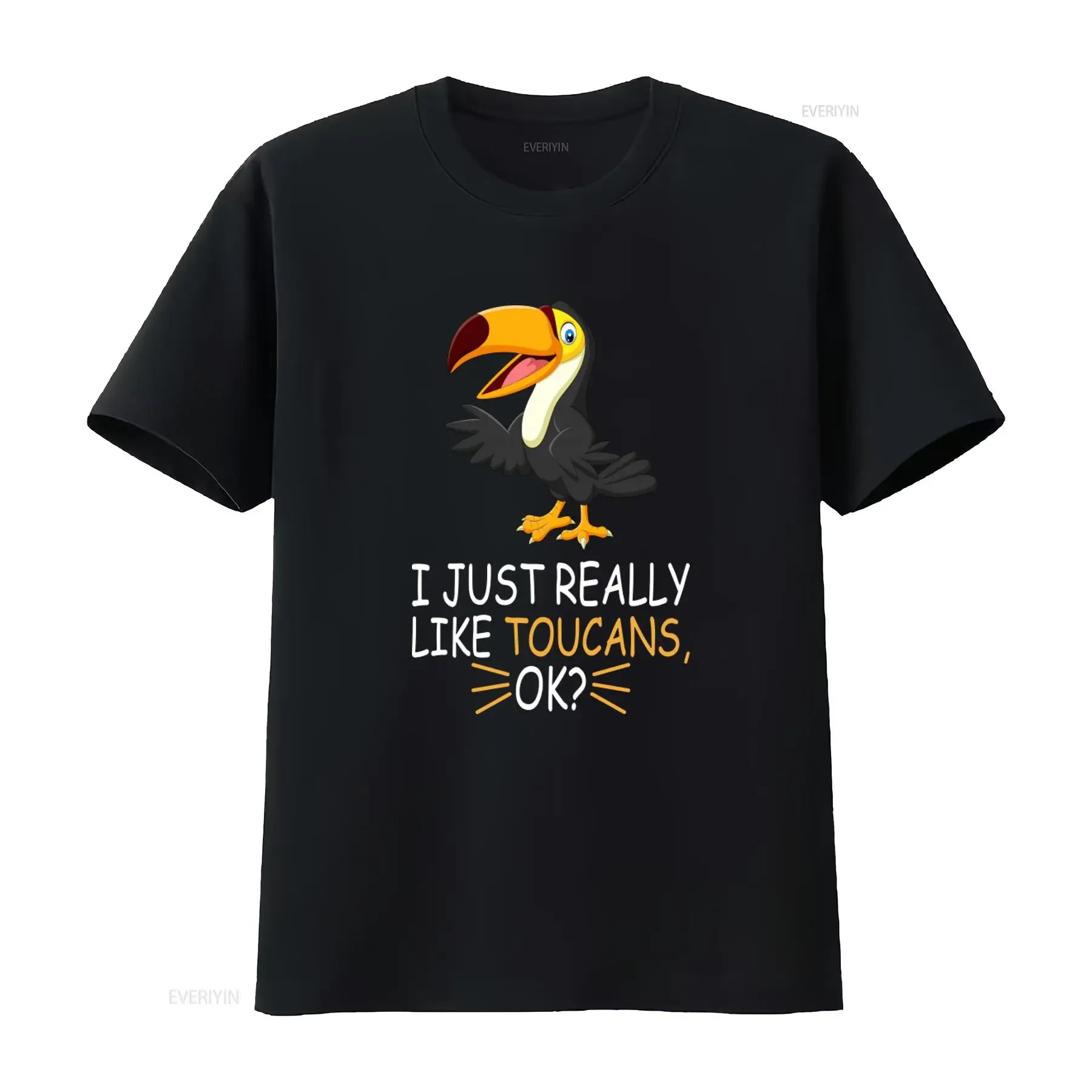 Cute Cartoon Toucan I Just Really Like Toucans Ok Funny Bird Lover T Shirt vintage Washed Stylish Stretched Soft