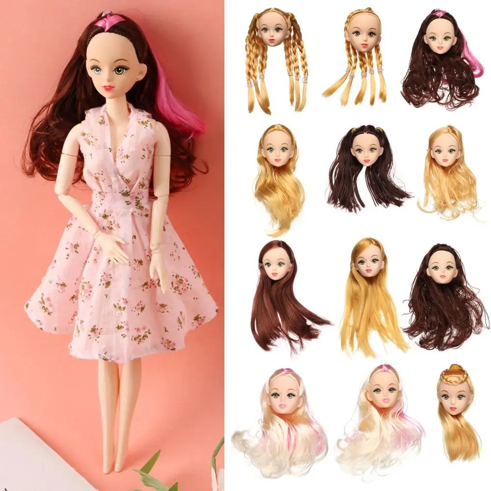 Toys Multiple Color Hairstyles Doll Head DIY Head Wear Ancient Doll Accessories 30 Dolls Joint