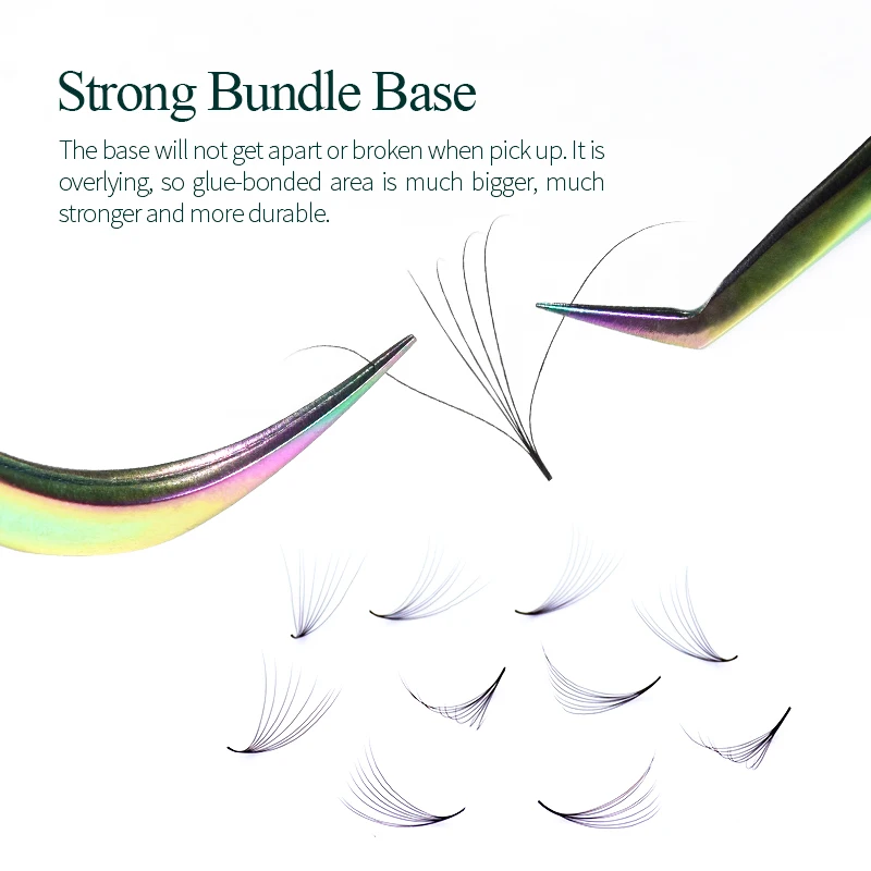 H&L SINCE 1990 Ultra Speed 3D ——8D 10D strip Eyelash Extension Promade Pointy Base Volume Soft Nature Fake Lashes Makeup.