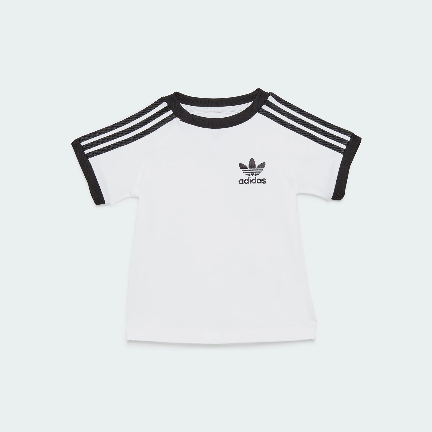 Camiseta de manga corta que absorbe el sudor para bebé, marca Adidas, con diseño de trébol, JE0519