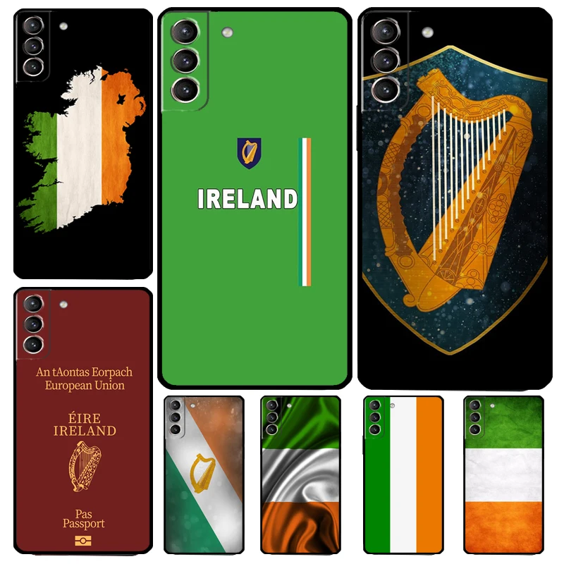 Irish Passport Ireland Flag Case For Samsung Galaxy S23 Ultra S22 S21 S20 FE Note 20 Ultra S8 S9 S10 Note 10 Plus Cover