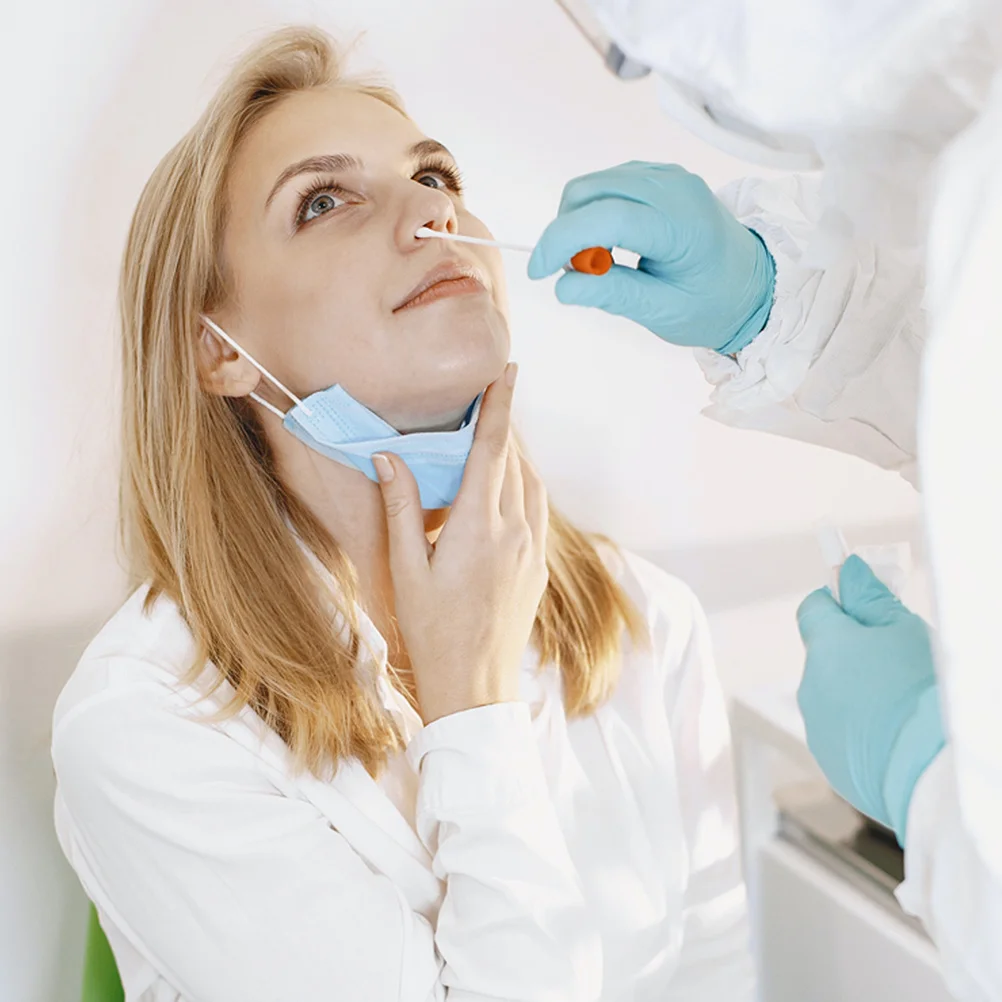 10 قطعة مسحات جمع العينات القابل للتصرف للحلق المتدفق لأخذ العينات مسحات طبية متعددة الوظائف خفيفة الوزن #1