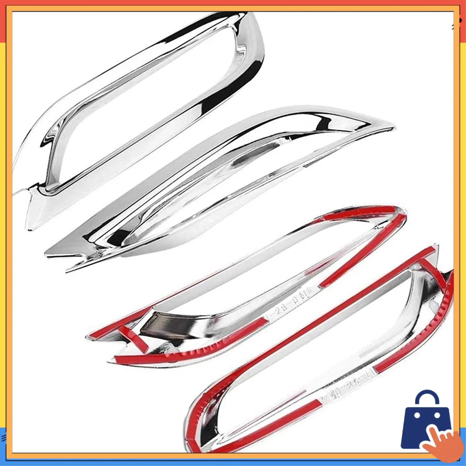 

Upgraded Car Rear Fog Light Lamp Frame Sticker Trim Bumber Light Cover For Toyota Camry 2018 2019 8Th XV70
