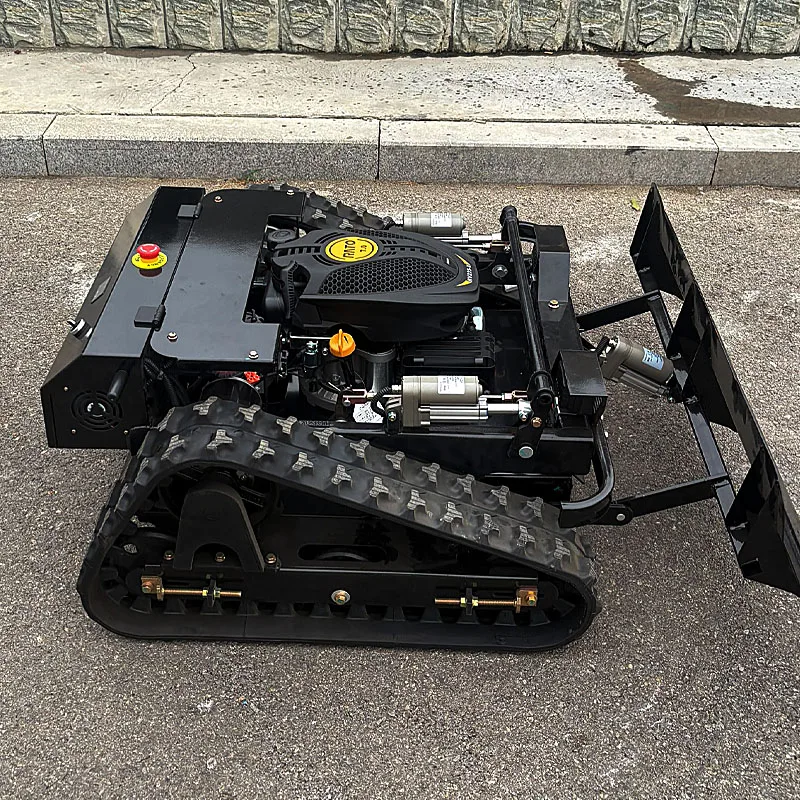 Customized rubber track remote control lawn mower intelligent cordless lawn mower