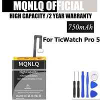 750mAh For TicWatch Pro 5 Battery Smartwatch Rechargeable Bateria