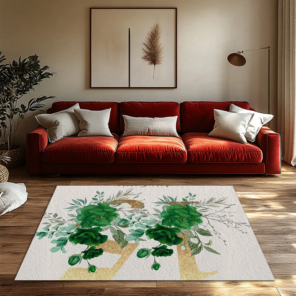 Floral Doormat Indoor Outdoor Washable Entryway Rug Farmhouse Welcome Mat Garden Home Decor Spring Botanical Kitchen Floor Mat G