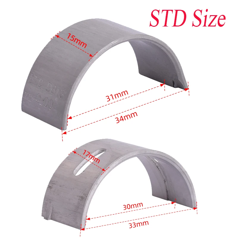 31mm Connecting Rod Bearing 30mm Crankshaft Main Bearing for Suzuki GSXR600 2004-2023